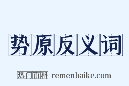 势原反义词是什么意思的图片